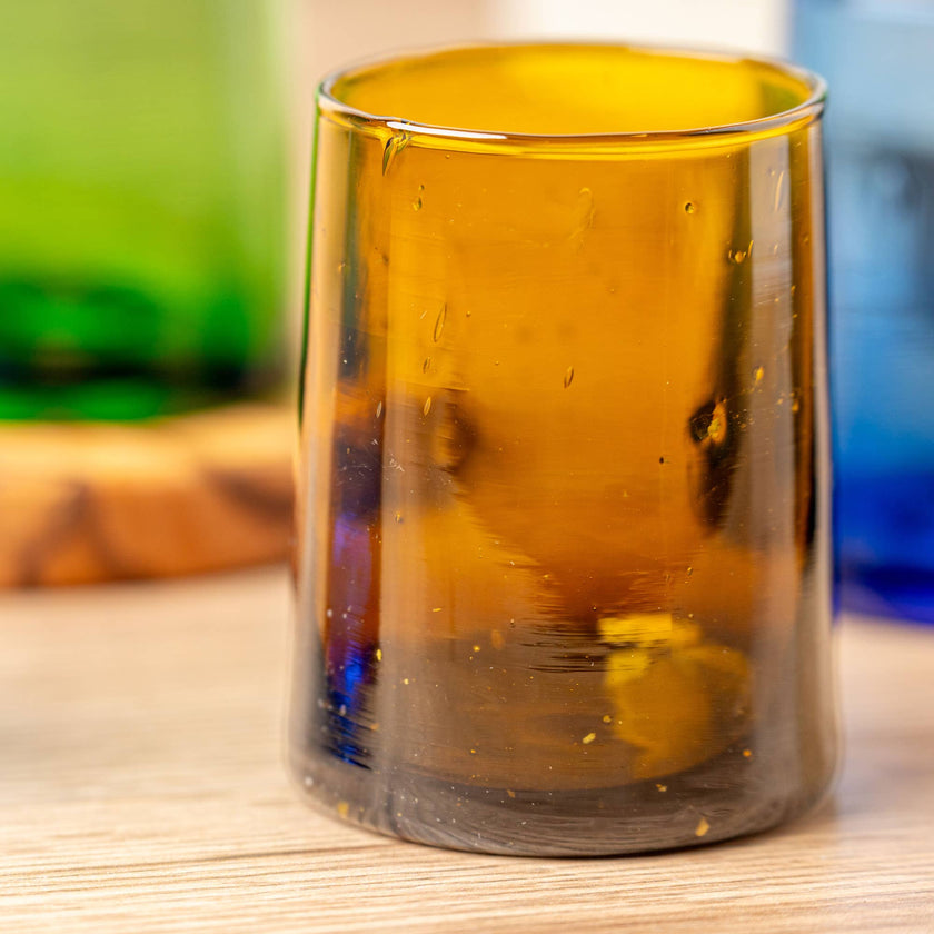 Moroccan Cone Glassware Amber