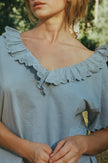 Cottage Tee: Bleu