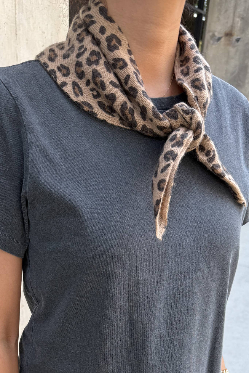 Leopard Cashmere Bandana