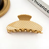 Hair Claw Clip: Polka Dot Beige