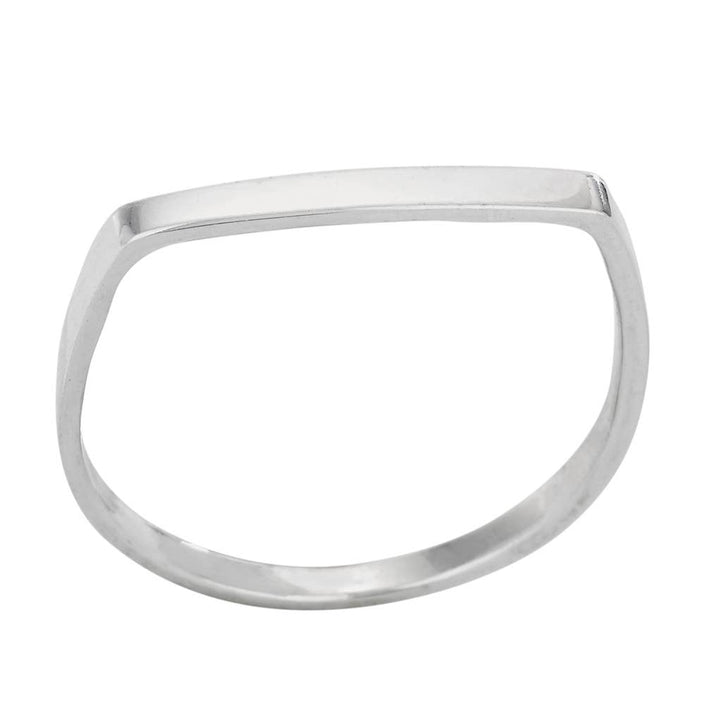 Bar None Sterling Silver Ring: 8