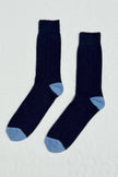 EXTENDED Cashmere Classic Socks (wholesale): Navy