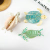 Green Turtle Claw Clip,Animal Hair Clip: Large