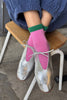 Color Block Girlfriend Socks : Black Coffee