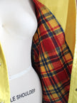 Vintage Yellow Mid Length Wool Lined Field Jacket