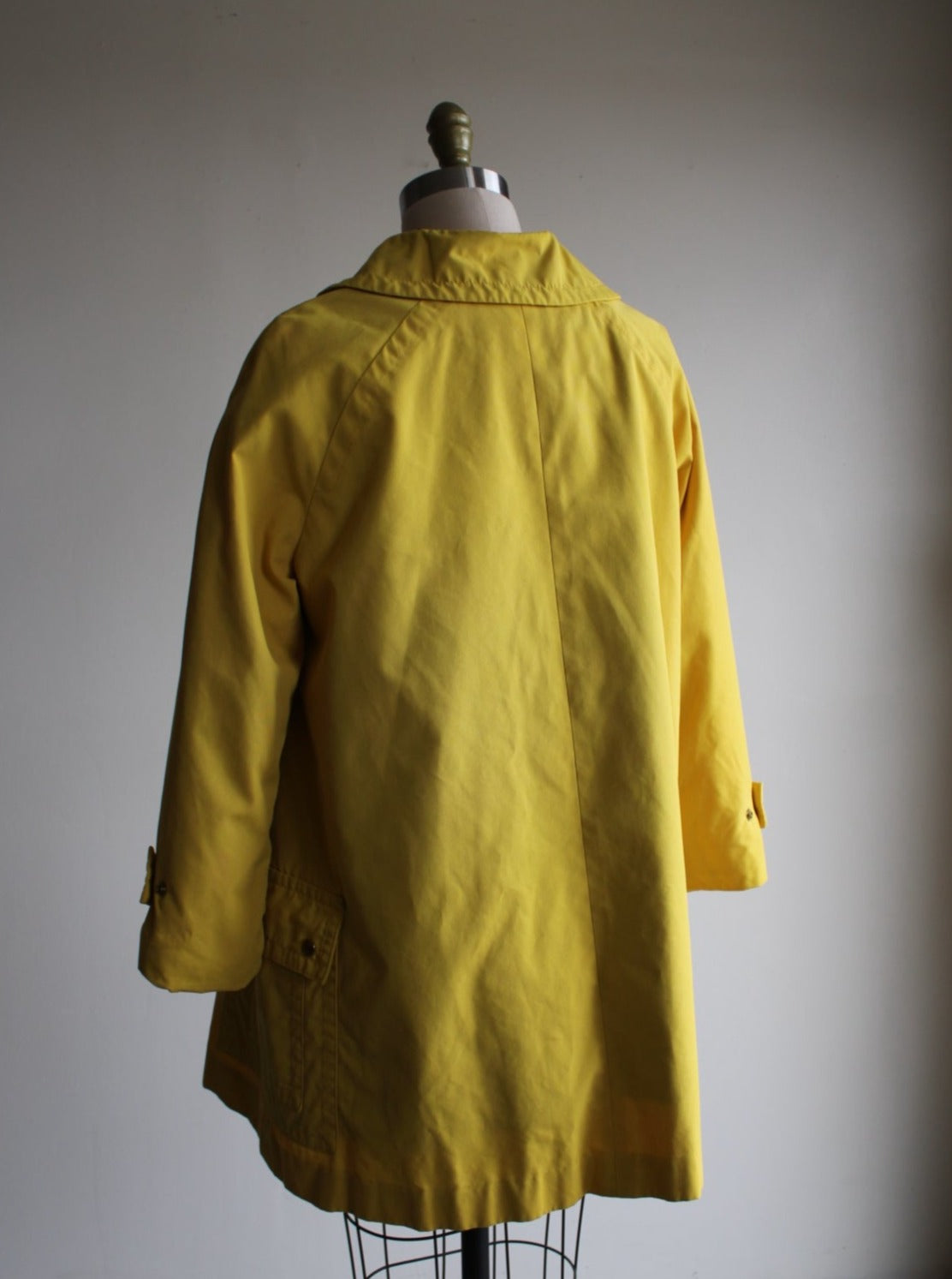 Vintage Yellow Mid Length Wool Lined Field Jacket