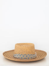 Load image into Gallery viewer, Ribbon Trimmed Straw Boater
