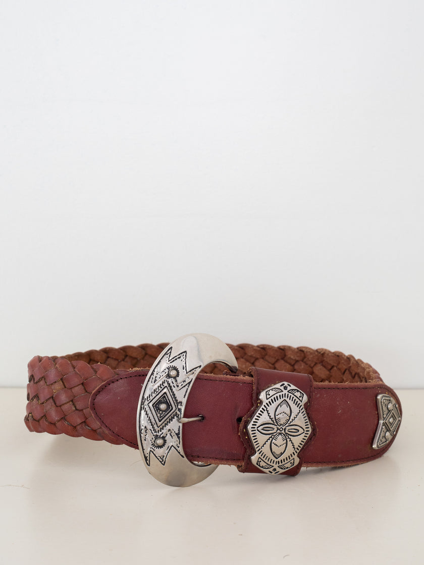 Brown Western Statement Belt