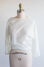 Load image into Gallery viewer, Cream And Pearl Faur Mohair Top
