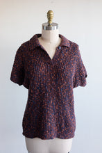 Load image into Gallery viewer, Blue And Orange Knitted Short Sleeve
