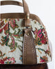 Floral Brown Tapestry Bag
