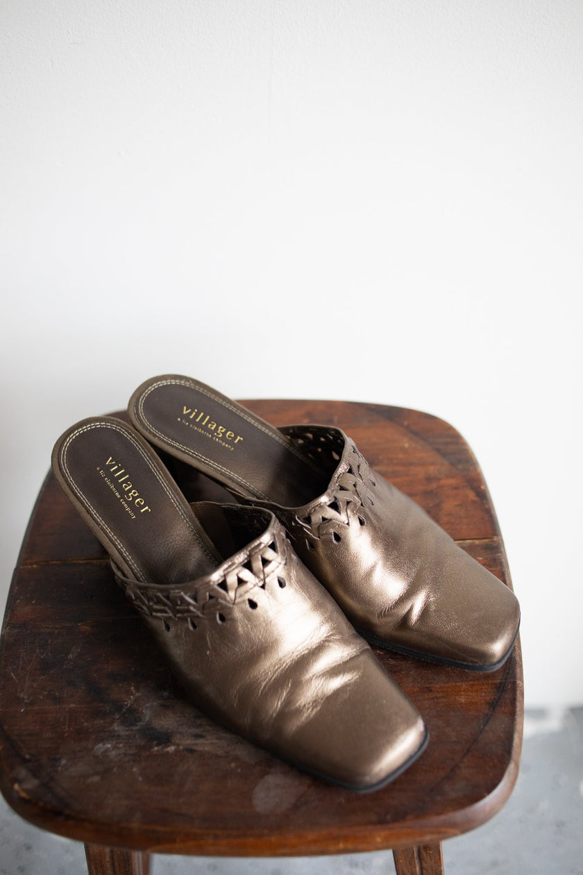 Bronze Mule Pumps | w8