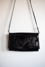 Load image into Gallery viewer, Black Patent Long Strap Shoulderbag
