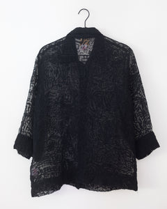 Black Sheer Buttonup