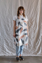 Load image into Gallery viewer, Kiki pinafore in hand painted medium weight linen
