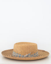 Load image into Gallery viewer, Ribbon Trimmed Straw Boater
